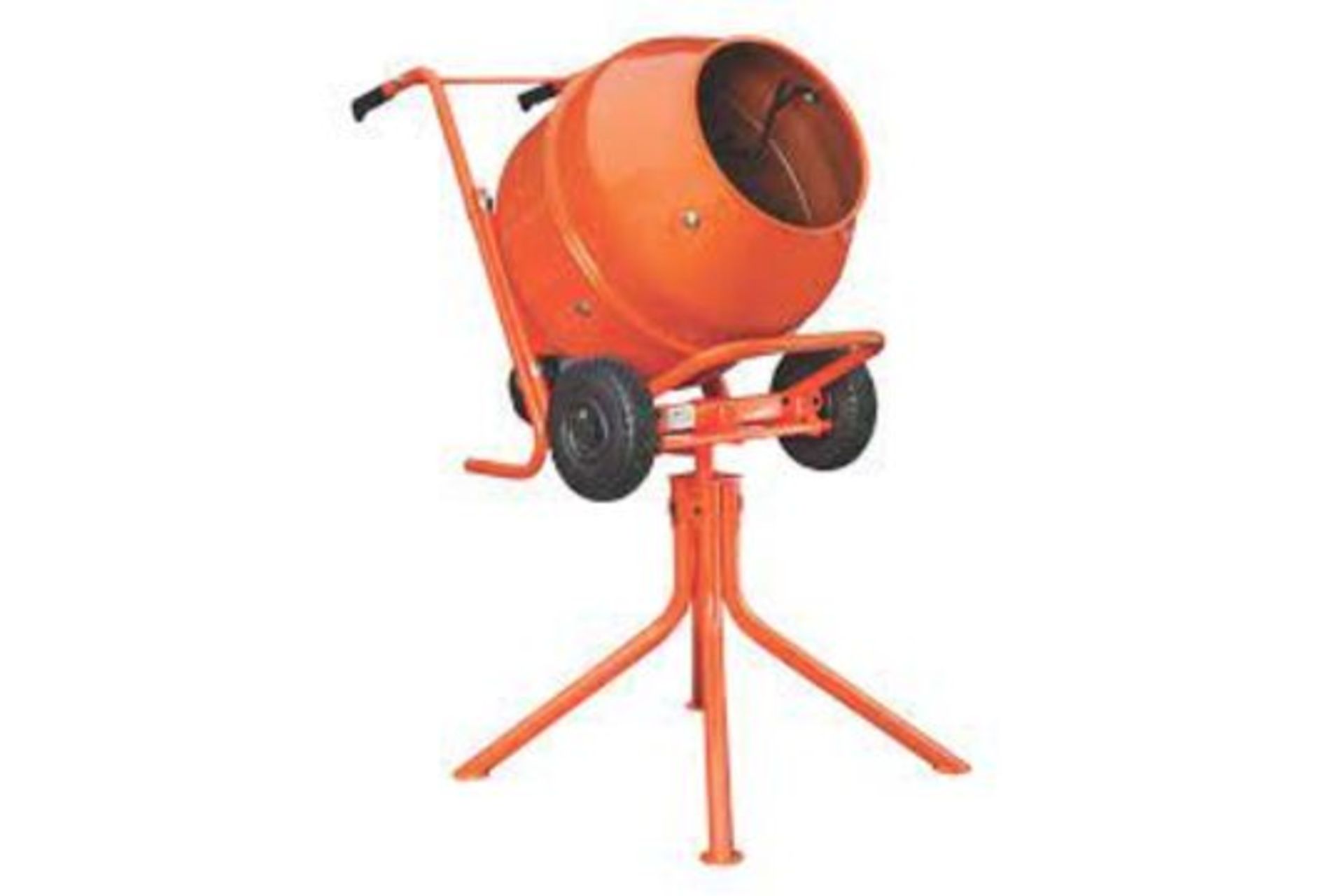 Electric Concrete Mixer. - SR4. Upright mixer for small to medium building projects. Light and