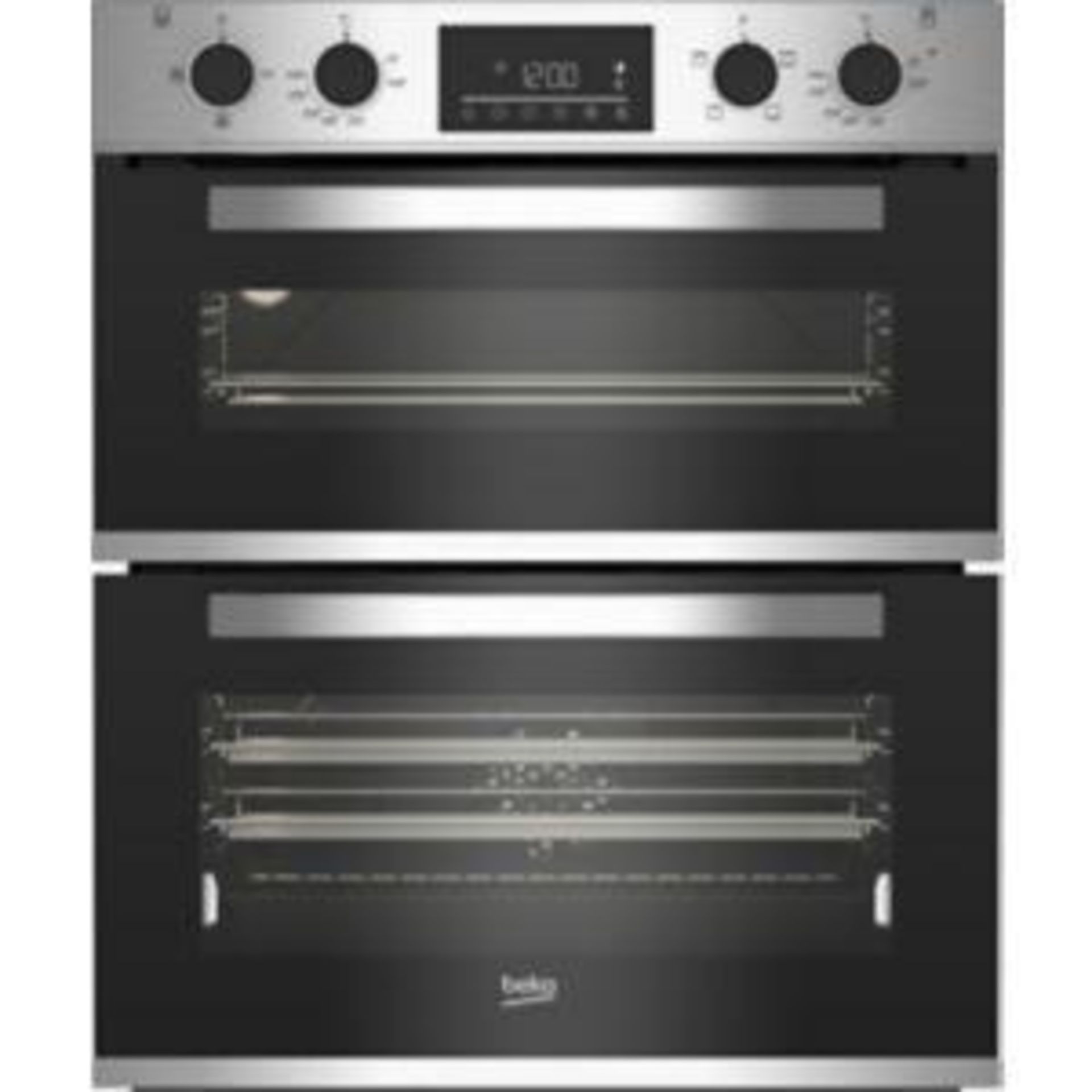 Beko Bbtqf22300X Built-in Double Oven - Stainless Steel - SR4R. This built-under double oven has a