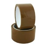 48 X BRAND NEW PACKS OF 2 BROWN PACKING TAPE 50M X 50MM R10/11