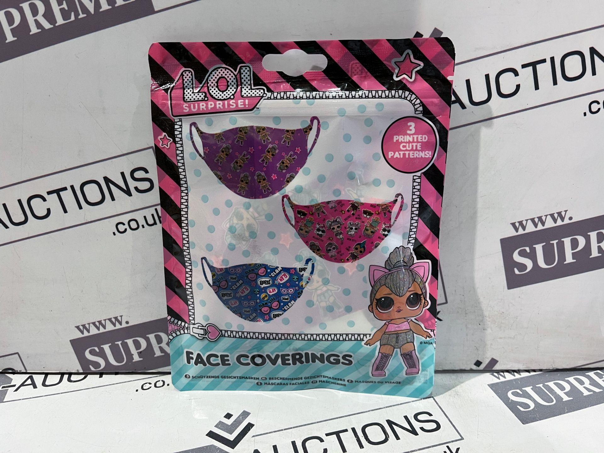 250 X BRAND NEW LOL SURPRISE FACE COVERINGS R2-5