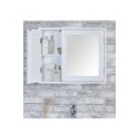 LLOYD PASCAL MIRRORED CABINET WHITE R9-2