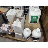 MIXED FARM FEED LOT INCLUDING FLY REPELLENT, UDDER BODY TREATMENT, NETEX WOUND CARE, EASY MIX LAMB