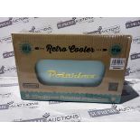 4 X BRAND NEW 12L RETRO POLAR BOX COOLERS (COLOURS MAY VARY) R9