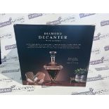 3 X BRAND NEW INGENIOUS DIAMOND DECANTERS WITH GLASSES R16-10