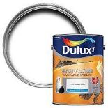 Trade lot 36 X BRAND NEW DULUX EASYCARE PURE BRILLIANT WHITE MATT EMULSION PAINT 5L RRP £49 EACH