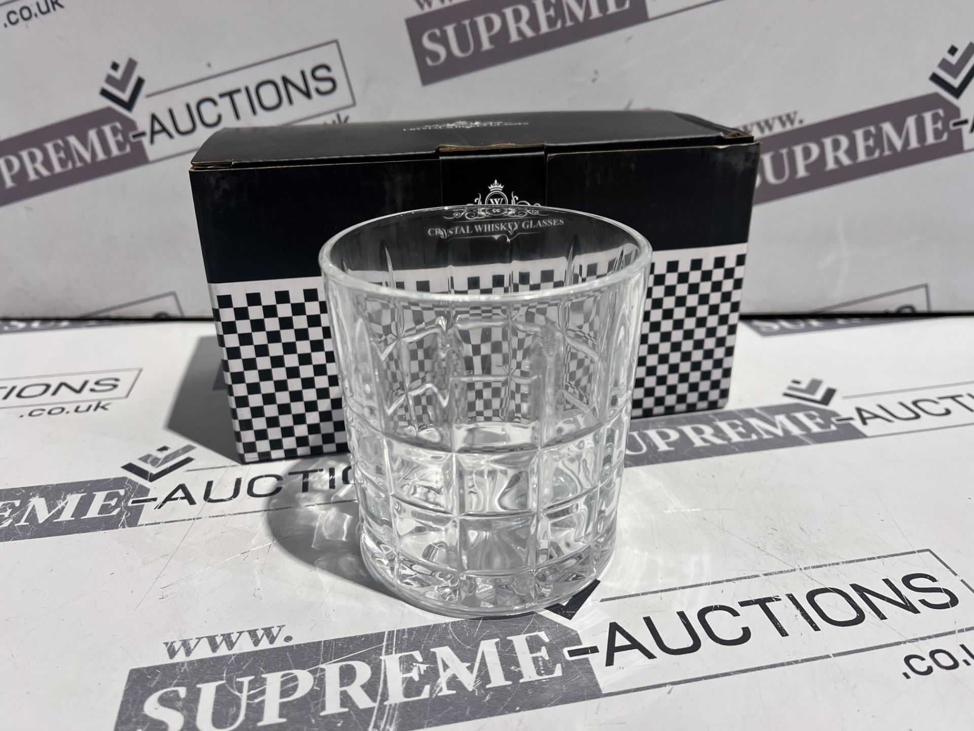 12 X BRAND NEW SETS OF 2 CRYSTAL WHISKEY GLASSES R2.7