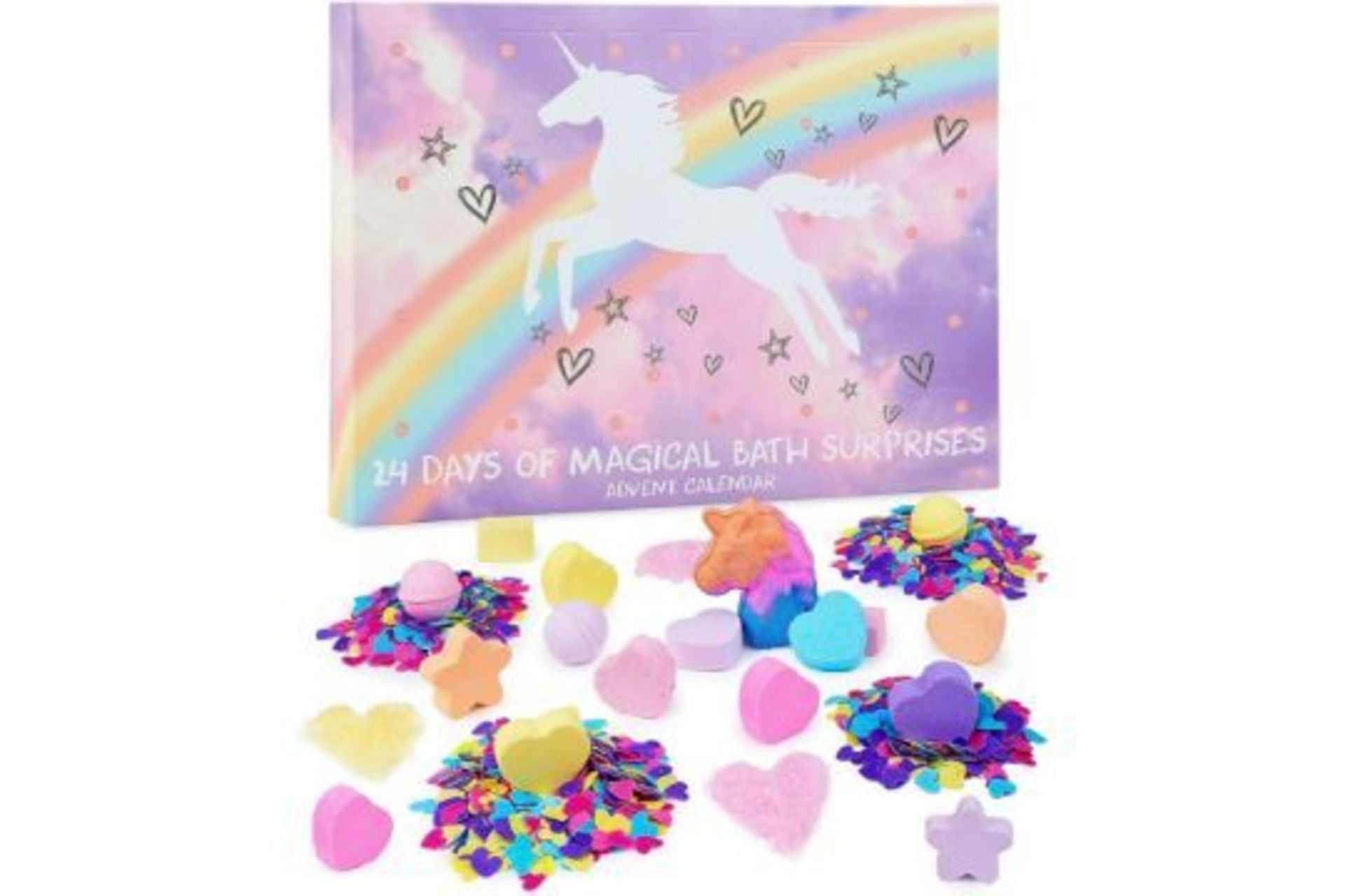 TRADE LOT 100 X BRAND NEW KREATIIVKRAFT BATH BOMBS CHILDRENS VATH SURPRISE ADVENT CALENDAR, 24