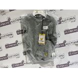 (NO VAT) 10 X BRAND NEW LYLE AND SCOTT GREY HEATHER BABYGROWS WITH HAT P4