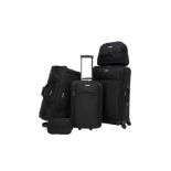 12 x Brand New Set OF TAG Ridgefield Black 5 Piece Softside Luggage Set. RRP $300. This classic