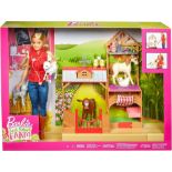 BARBIE SWEET ORCHARD FARM PLAYSET WITH BARN AND 10 FARM ANIMALS RRP £149