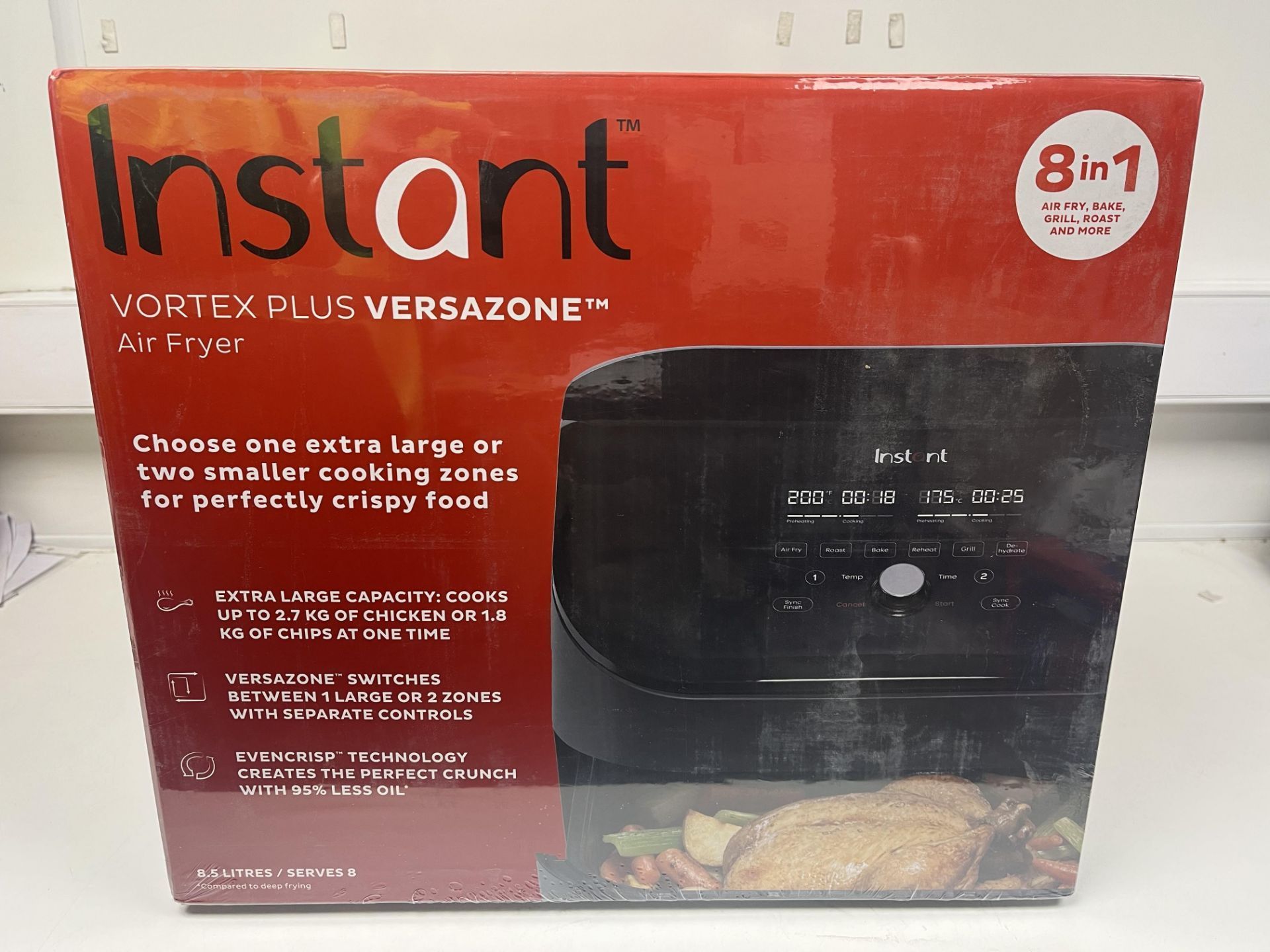 BRAND NEW Instant Vortex Plus VersaZone - Dual Air Fryer, 8-in-1 Smart Programmes RRP £200 R17 -