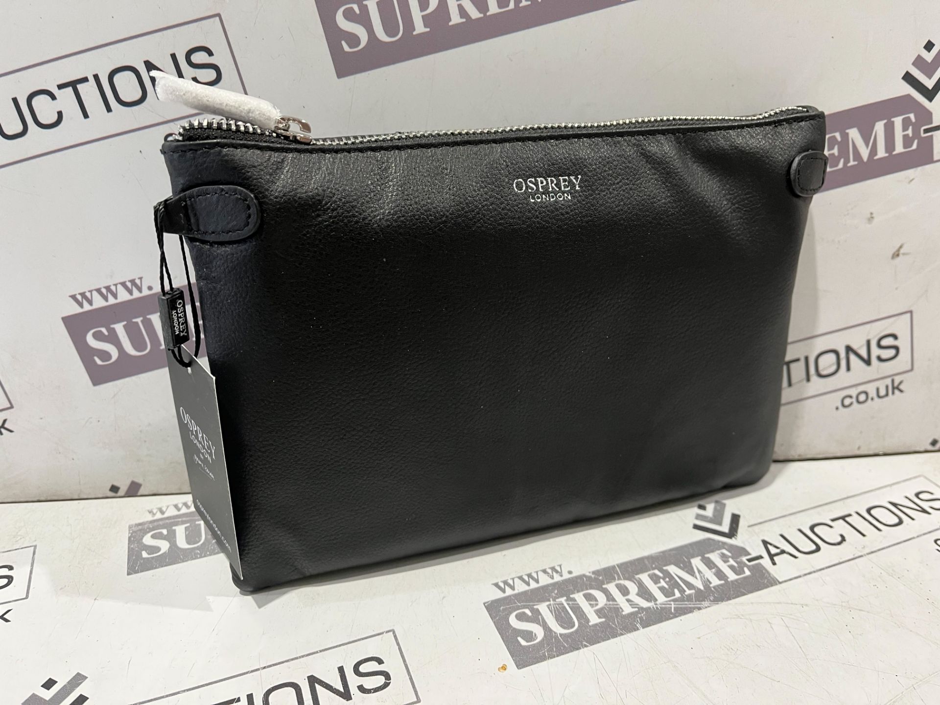 BRAND NEW OSPREY LIGHT BLACK EMPIRE CROSSBODY GRAINY HIDE BAGS RRP £95 EACH S1-2