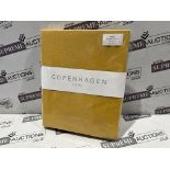 12 X BRAND NEW COPENHAGEN LUXURY SINGLE FITTED SHEETS OCHRE S1-9