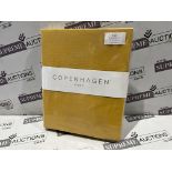 12 X BRAND NEW COPENHAGEN LUXURY SINGLE FITTED SHEETS OCHRE S1-9