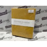 12 X BRAND NEW COPENHAGEN LUXURY SINGLE FITTED SHEETS OCHRE S1-9