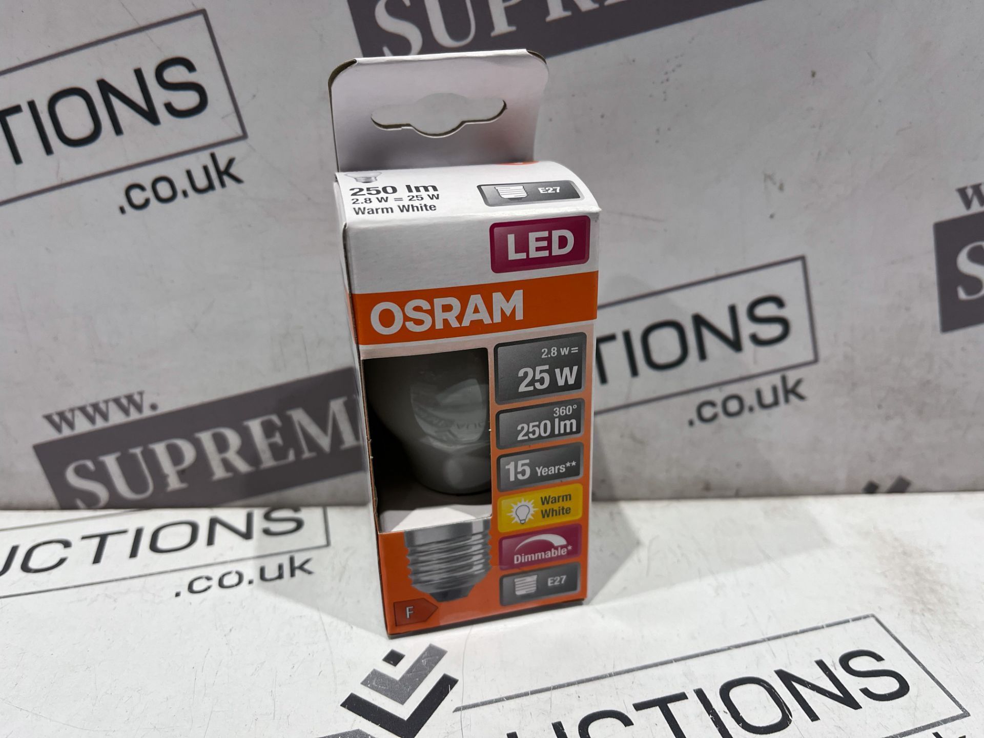 100 X BRAND NEW OSRAM E27 LIGHTBULBS R11-2