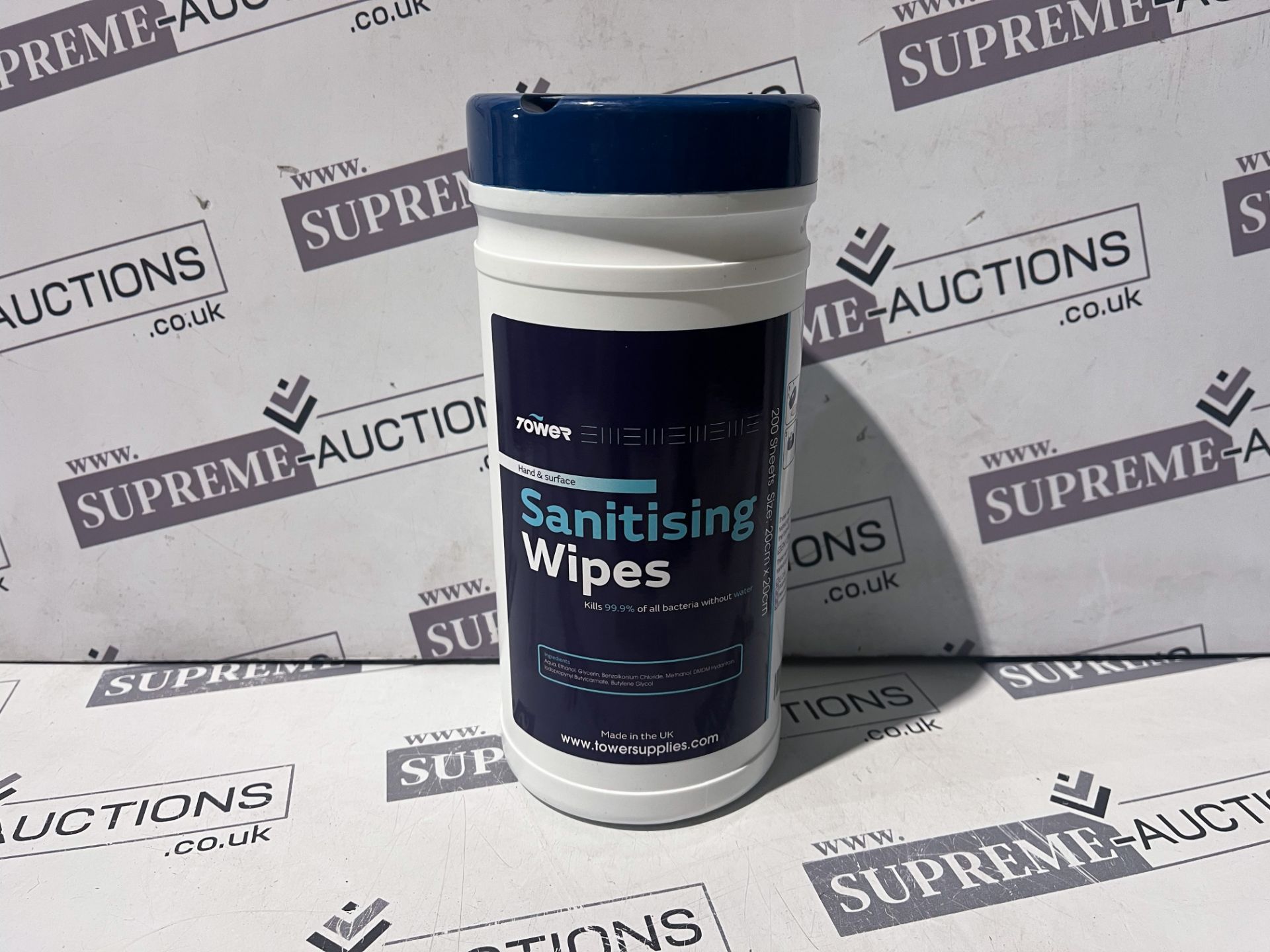 60 X BRAND NEW TUBS OF 200 TOWER SANITISING WIPES EXP (NOV22) R13