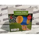 8 X BRAND NEW EASYMAXX BUBBLE MAKERS, AUTOMATICALLY PRODUCES LOT OF MAGIC BUBBLES R5-2