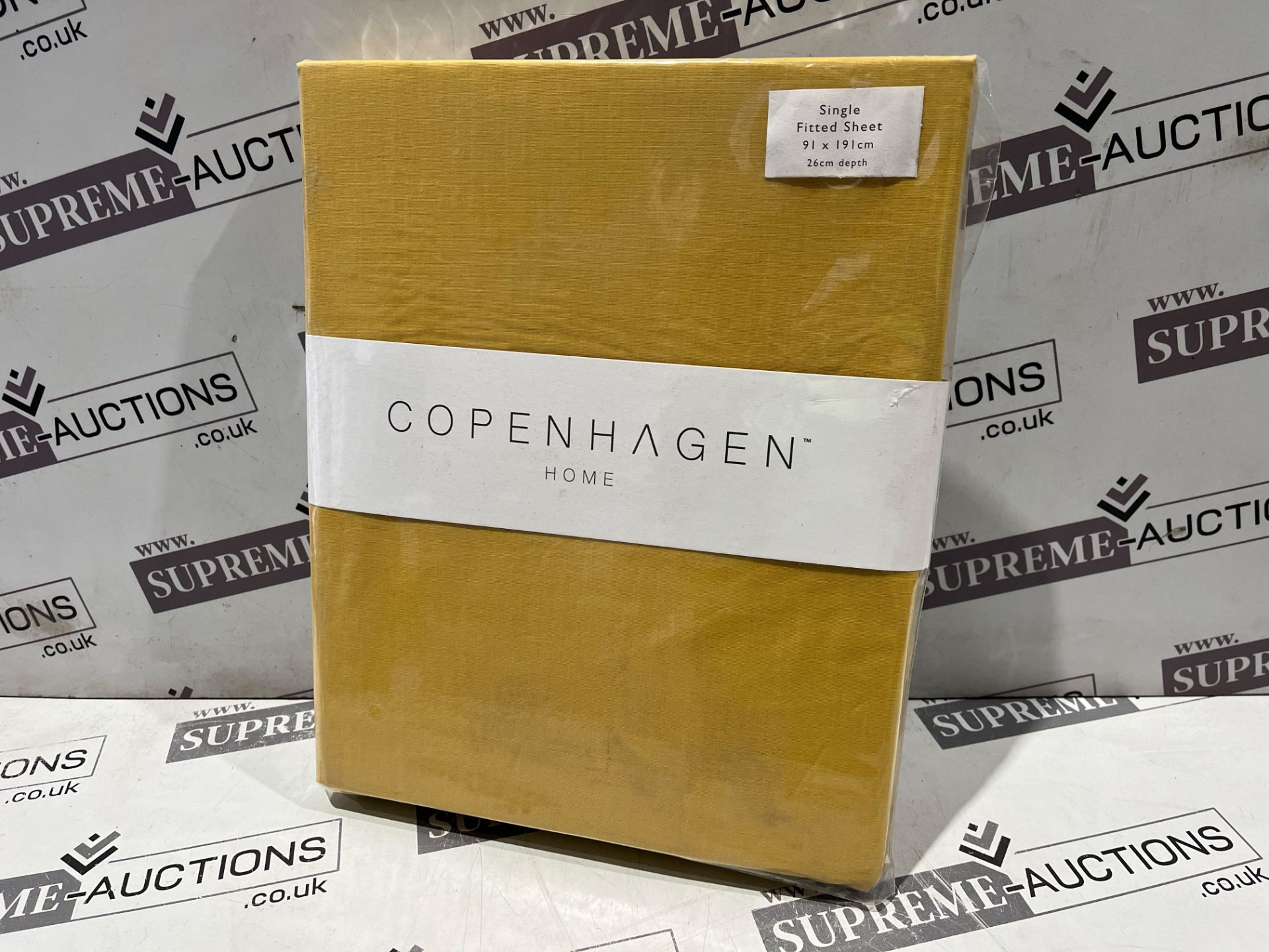 12 X BRAND NEW COPENHAGEN LUXURY SINGLE FITTED SHEETS OCHRE S1-9