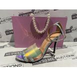 BRAND NEW BOXED MARY CHING SOFIA PELICAN LUXURY FASHION SHOES SIZE 39 HEEL 105 RRP £795