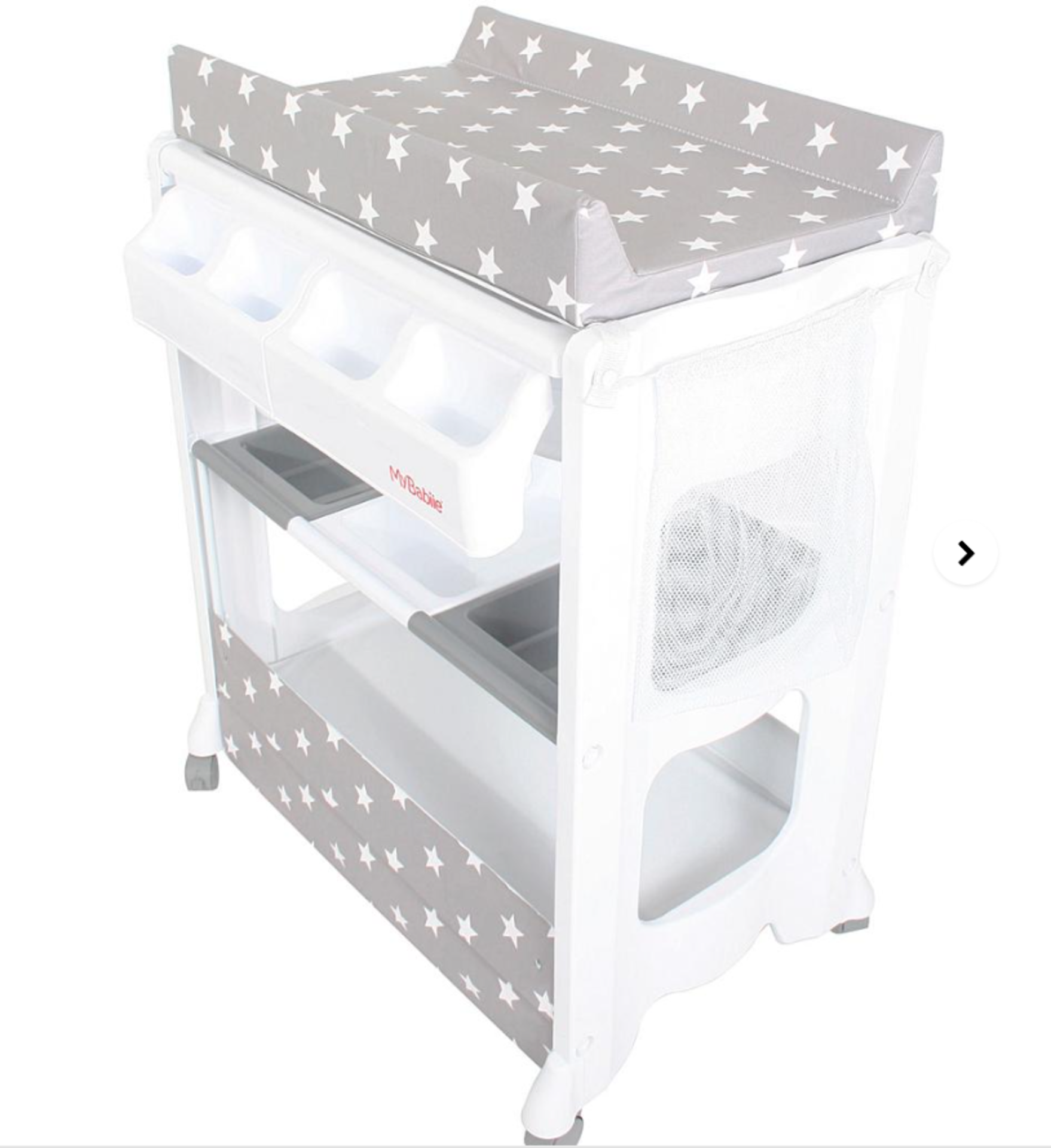 My Babiie Grey Stars Baby Bath and Changing Unit. - BI. This Grey Stars changer unit is easy to