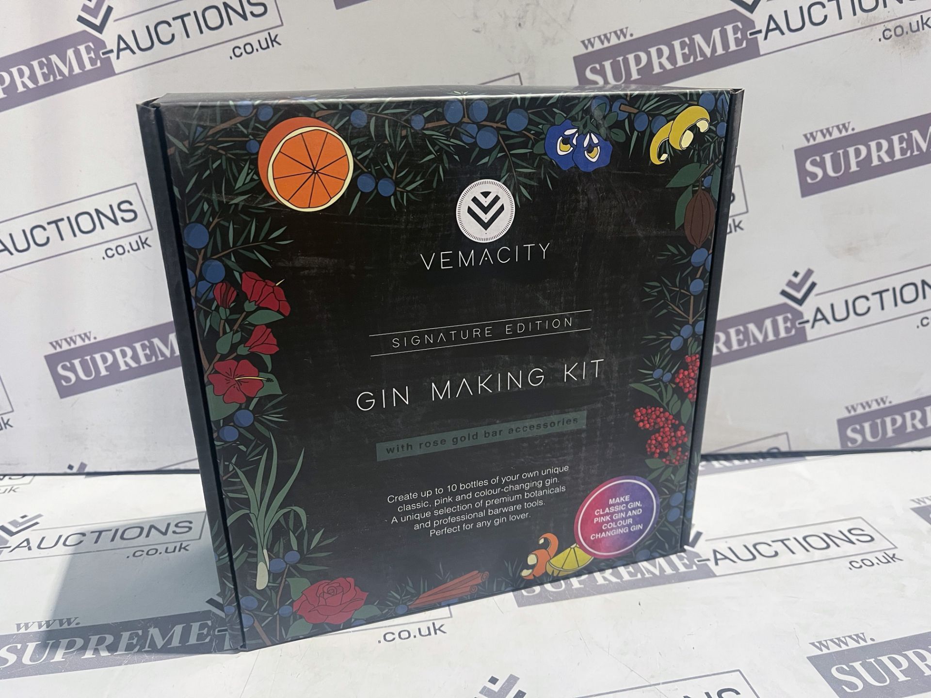 3 X BRAND NEW VEMACITY SIGNATURE EDITION GIN MAKING KITS WITH ROSE GOLD BAR ACCESSORIES RRP £40 EACH