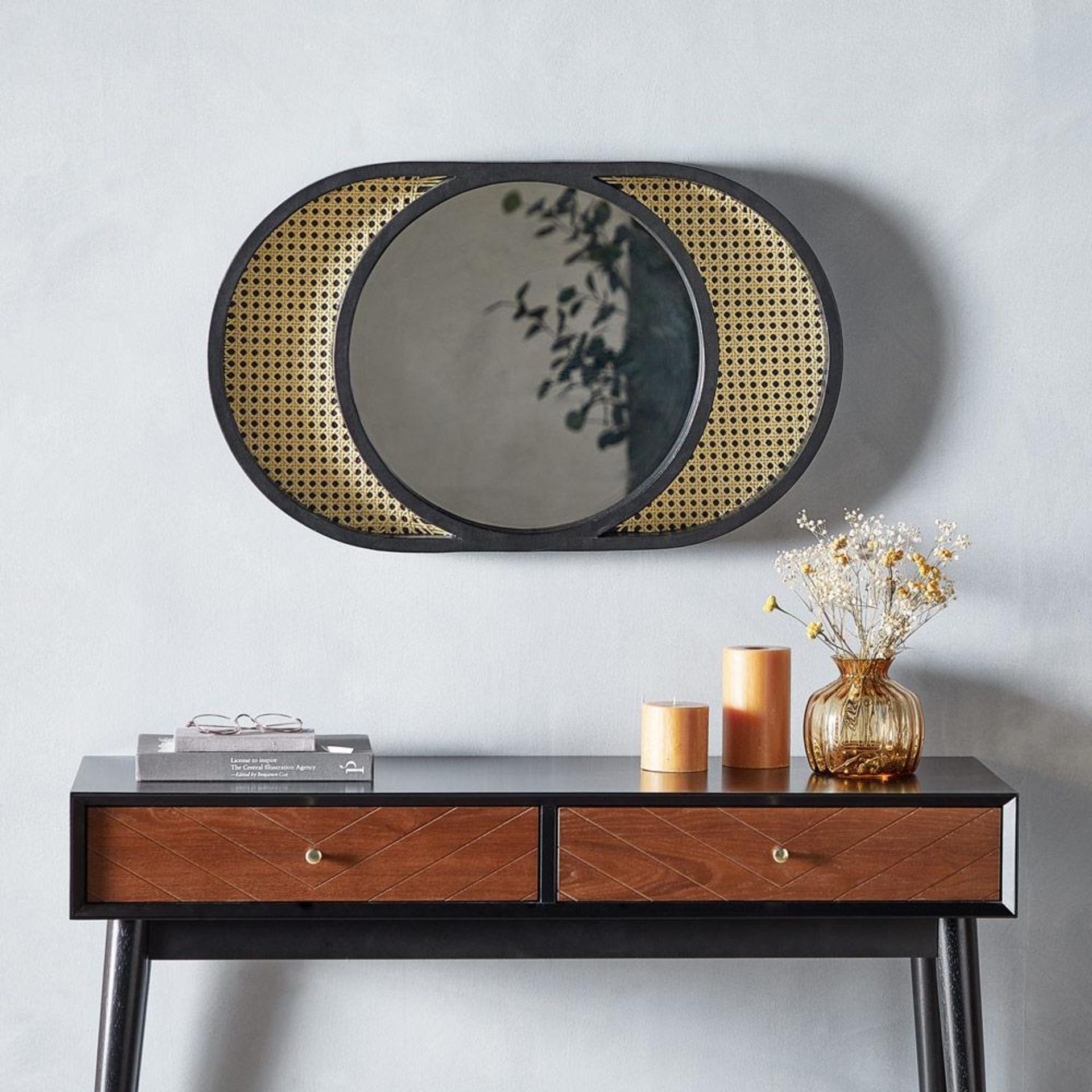 Black Cane Mirror - S2. Black & Cane MirrorBreathe new life into your space & experience rustic