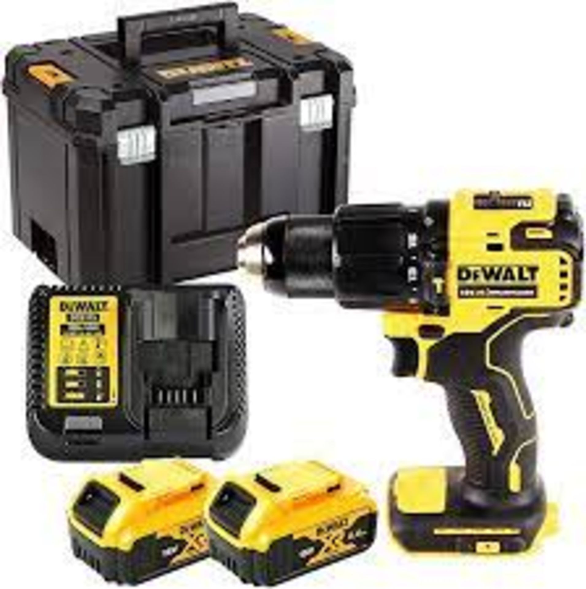 Dewalt Dcd709 18v Li-ion Xr Brushless Combi Drill Kit. 2 X 4ah Batt. Free Post - SR48.