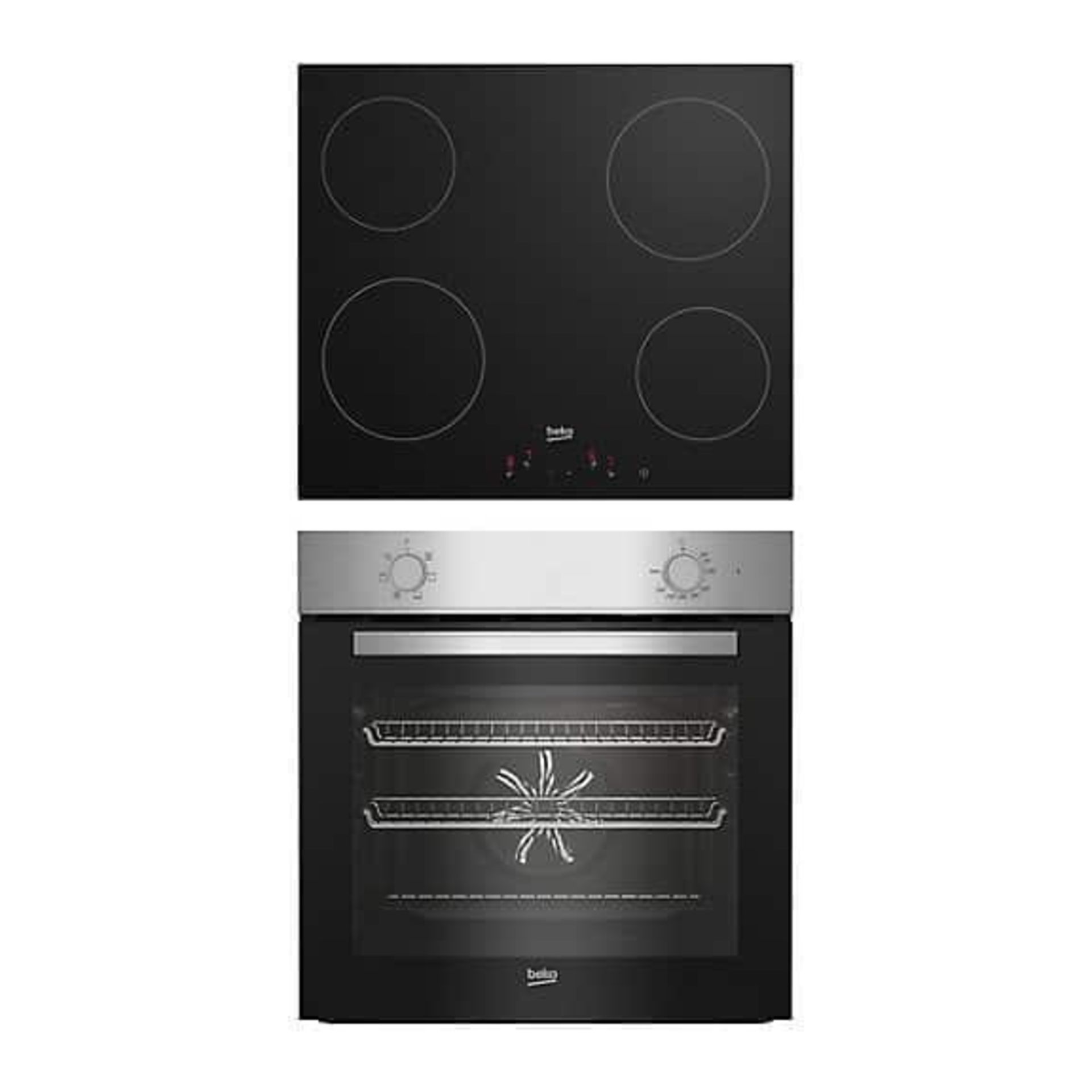 Beko Integrated AeroPerfect Multi-function Oven Hob Pack QBSE222 - SR48. Brand New-outer box torn or
