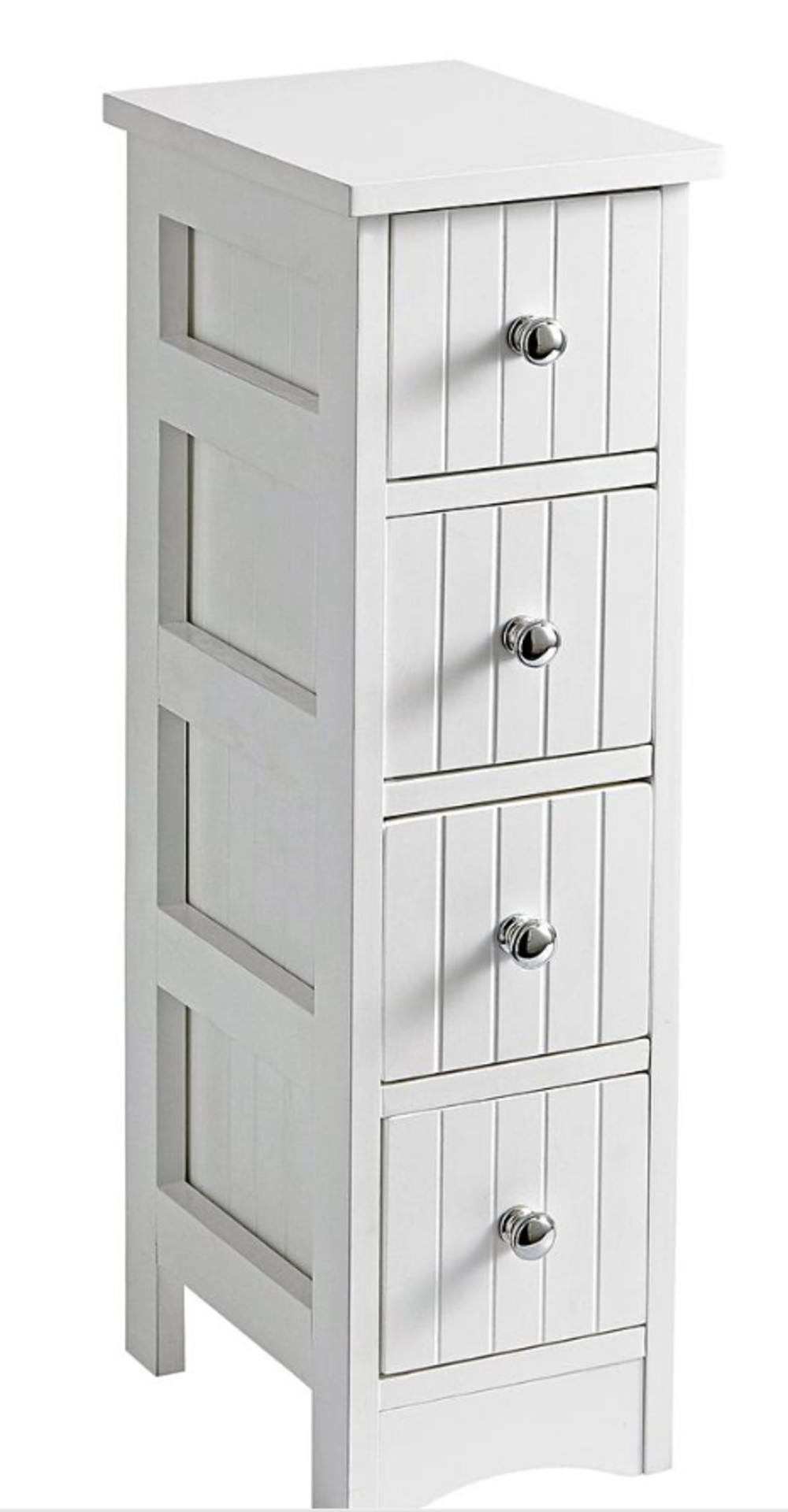 New England 4-Drawer Unit. - SR46. RRP £139.00. This cleverly designed slimline 4-drawer unit is