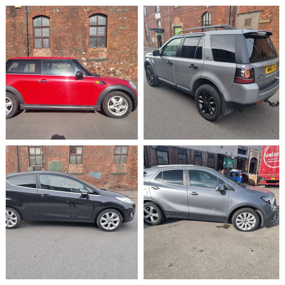 Vehicle Sale on Behalf of High Court Enforcement Agents & Others - Mini Cooper, Land Rover, Vauxhall Mokka, Movano & Meriva, Renault Laguna