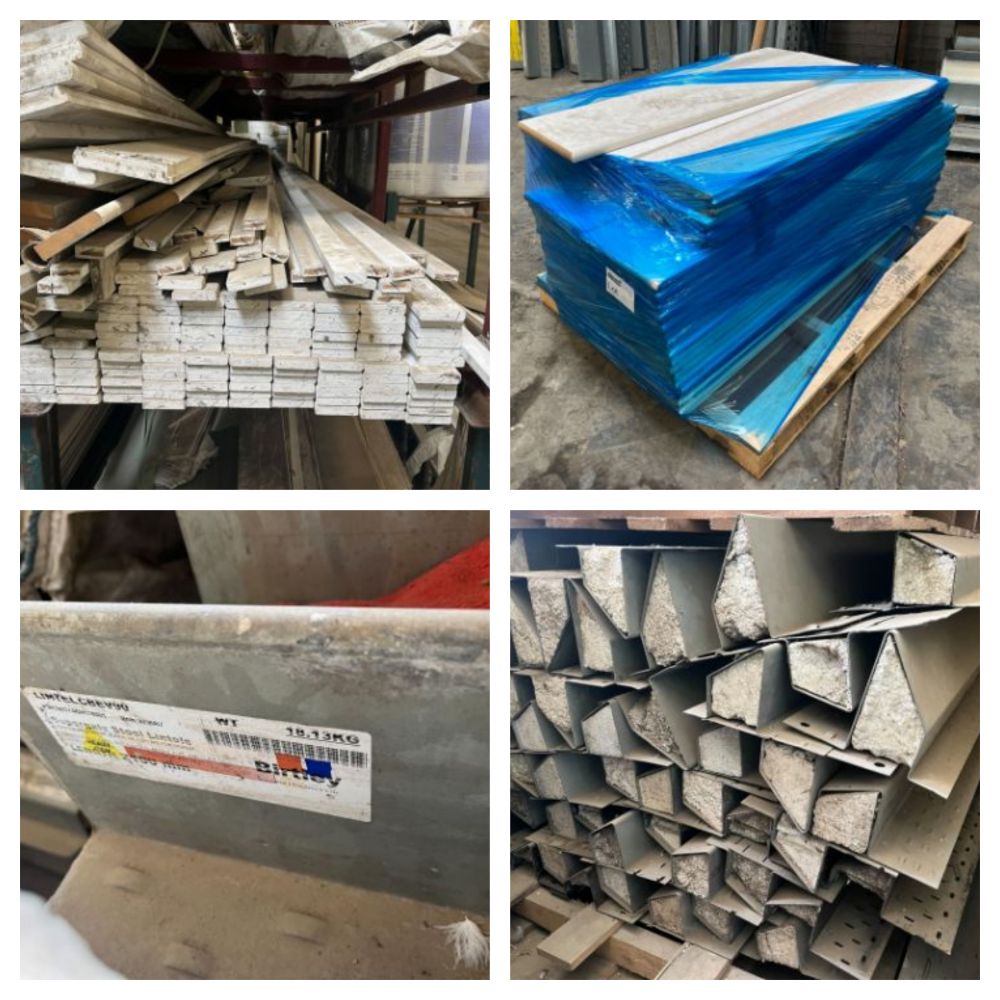 Pallets of MDF, Window Board, Insulated Cavity Wall Lintels, Skirting Board, Doors & More