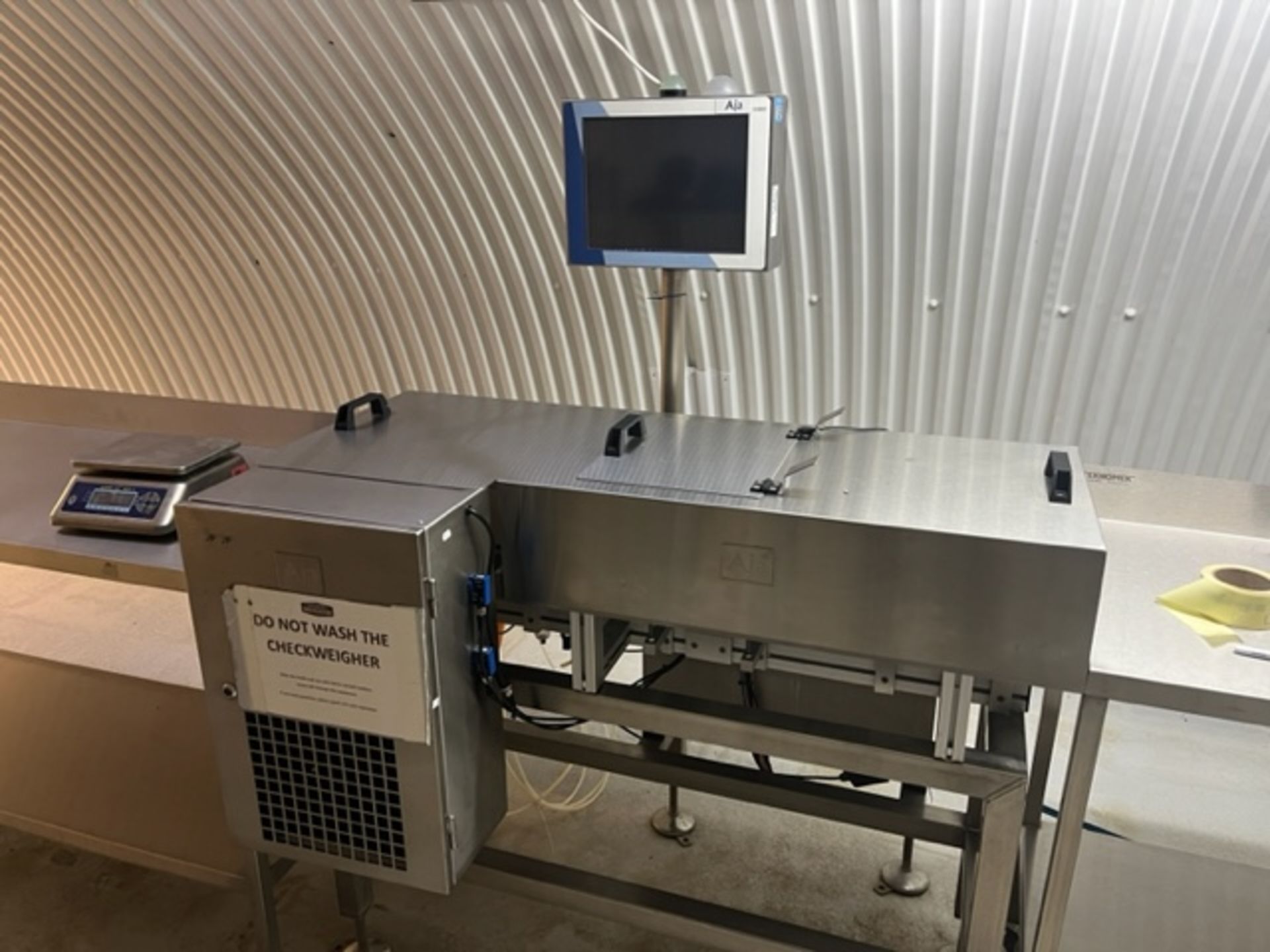 Marco Aja C80 Check Weigher and Compressor Serial 116460 Production year 2016