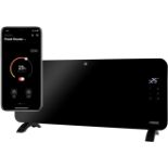 Princess Glass Smart Panel Heater, 2000 W, Black, Smart Control and Free App, Works with Alexa -