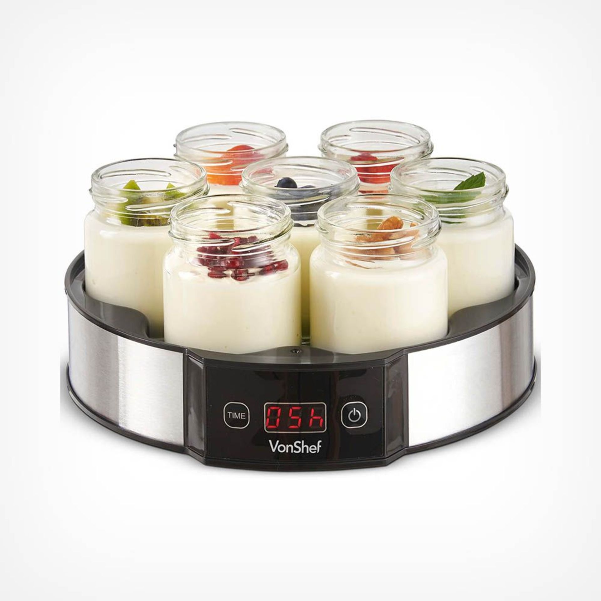 Digital Yoghurt Maker & 7 Jars. - S2. With this at-home maker, the only ingredients that make it