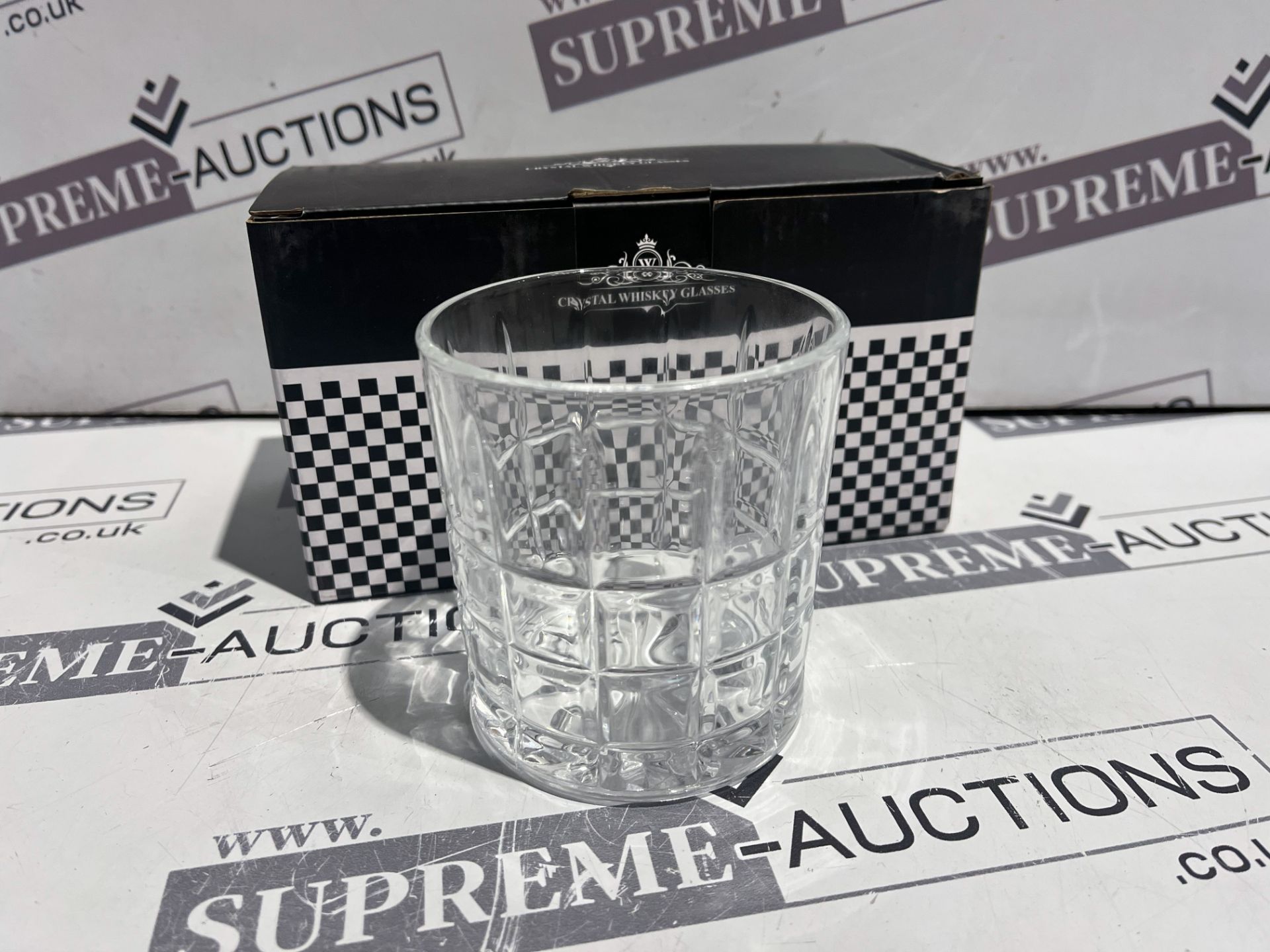 6 X BRAND NEW SETS OF 2 CRYSTAL WHISKEY GLASSES R2.7