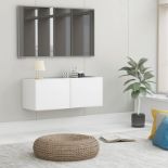 vidaXL TV Cabinet White 80x30x30 cm Engineered Wood. SR47. This chic TV cabinet is attached to the