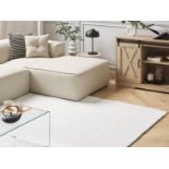 Demre Shaggy Area Rug 160 x 230 cm White. - SR23. RRP £229.99. Exceptionally soft to the touch, this