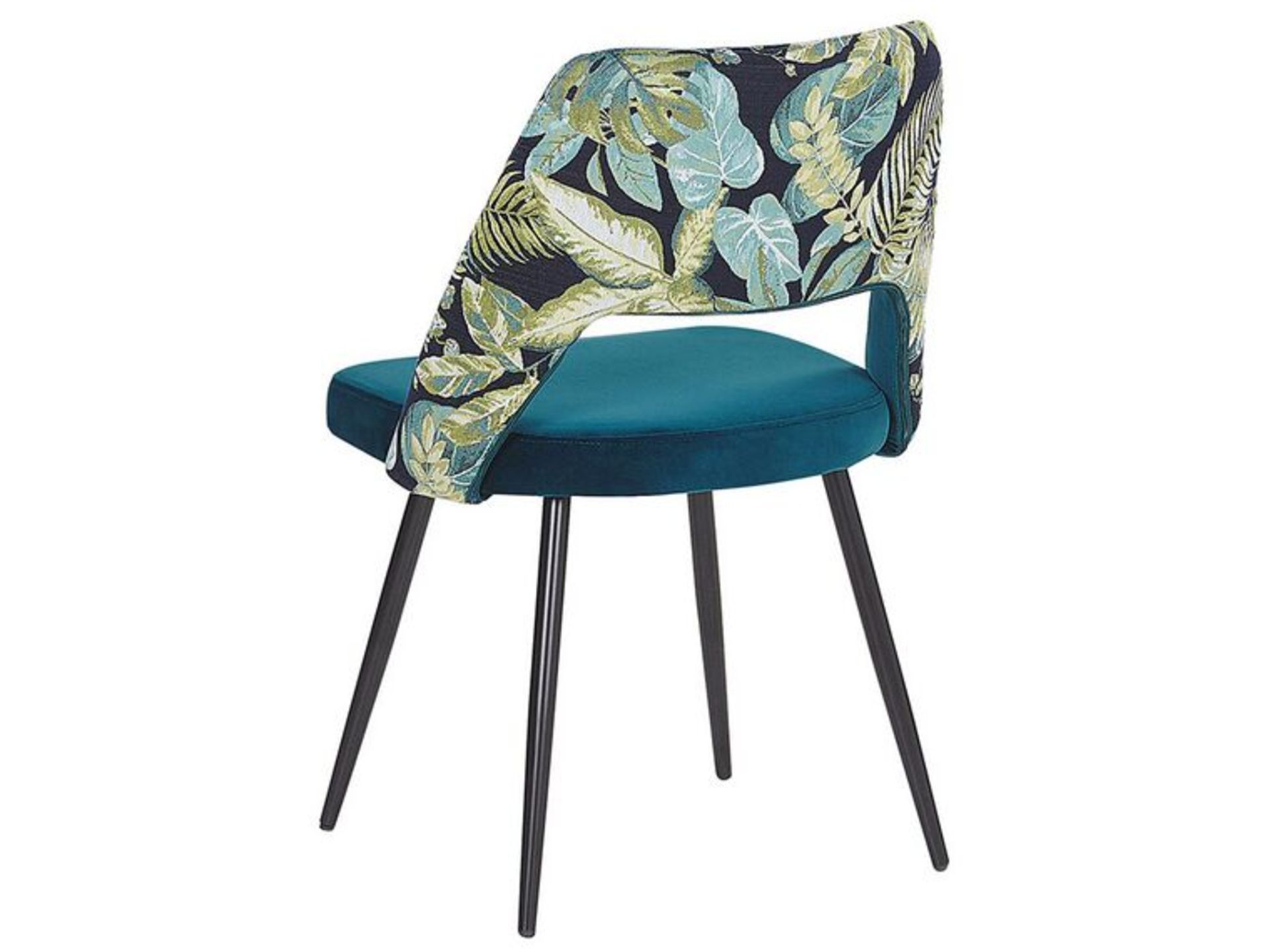 Set of 2 Ansley Velvet Dining Chairs Blue . - SR6. RRP £219.99. An elegant addition to any modern as - Image 2 of 2