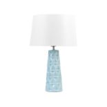 Vinces Ceramic Table Lamp Blue. - SR6. RRP £159.99. Every space needs decorations that will draw