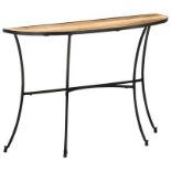 vidaXL Side Table 110x40x77 cm Solid Mango Wood. - SR47. The table is made of solid mango wood, a