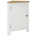 vidaXL Corner Cabinet 59x45x80 cm Solid Oak Wood. - SR3. This cabinet has a top made of solid oak