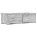 vidaXL Wall Cabinet Grey Sonoma 60x26x18.5 cm Engineered Wood. - SR48.