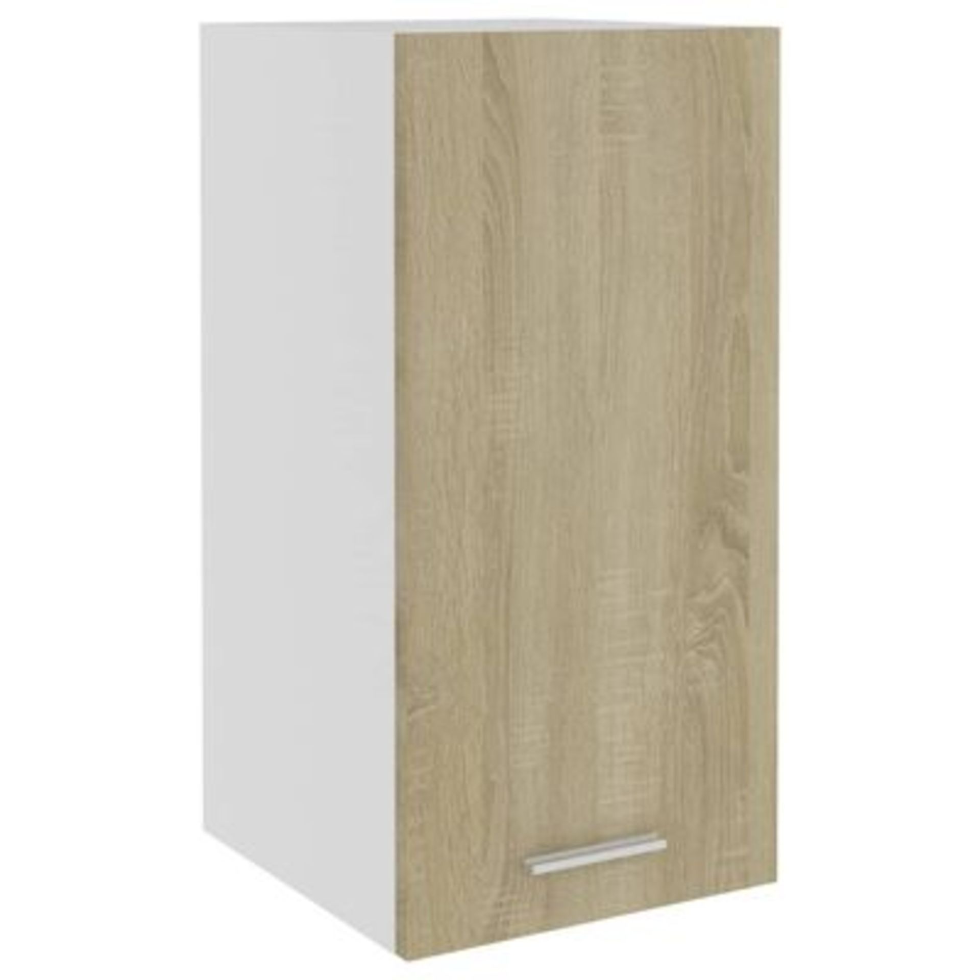 vidaXL Hanging Cabinet Sonoma Oak 29.5x31x60 cm Engineered Wood. -SR3. The storage cabinet is
