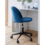 New & Boxed Klara Office Chair - Navy. RRP £199. The Klara Office Chair is a luxurious and elegant