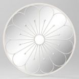 BRAND NEW LUXURY WHITE FLOWER MIRROR 80CM RRP £199