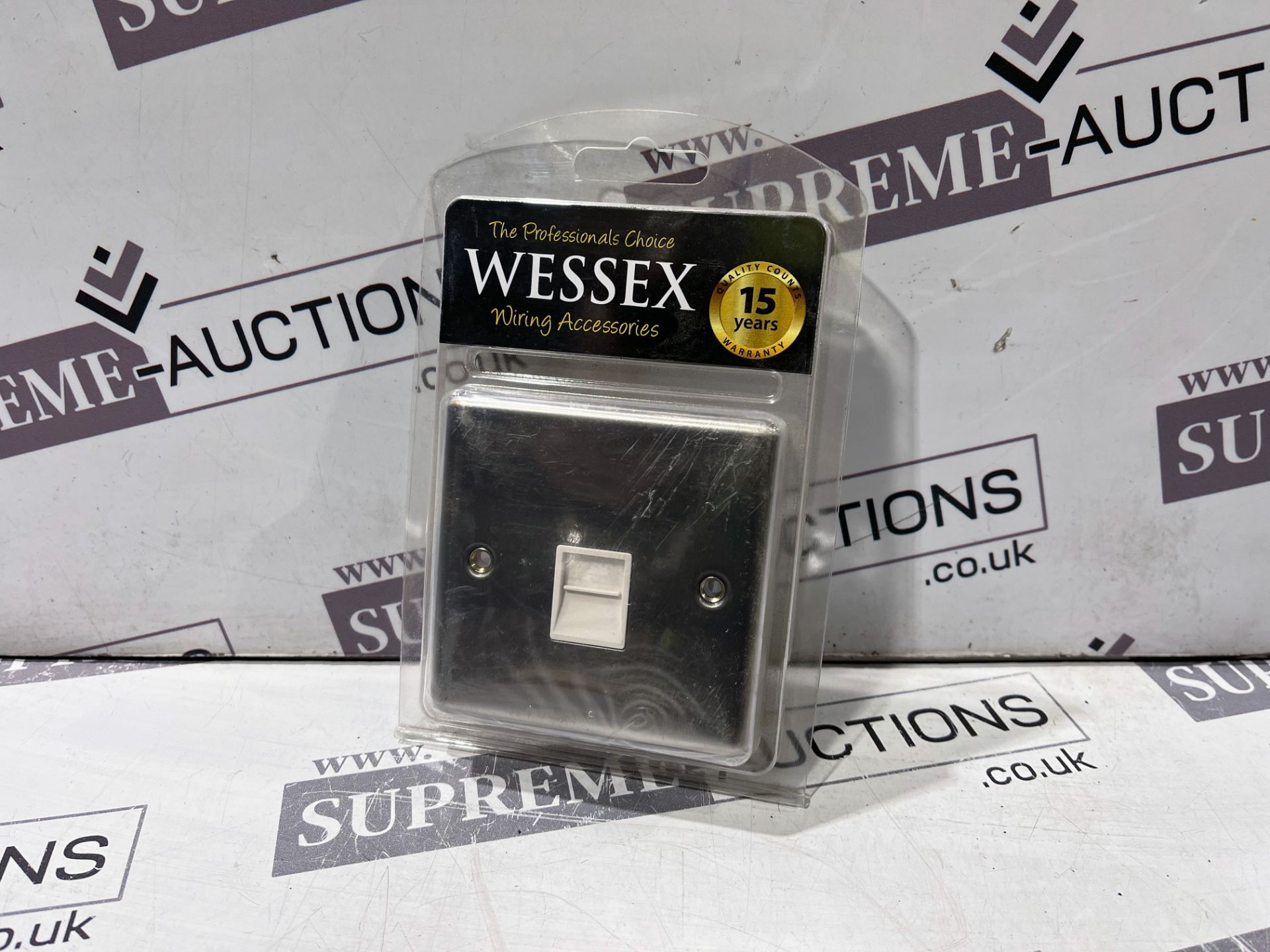 20 X BRAND NEW WESSEX 1 GANG TELEPHONE SOCKET MASTERS P4