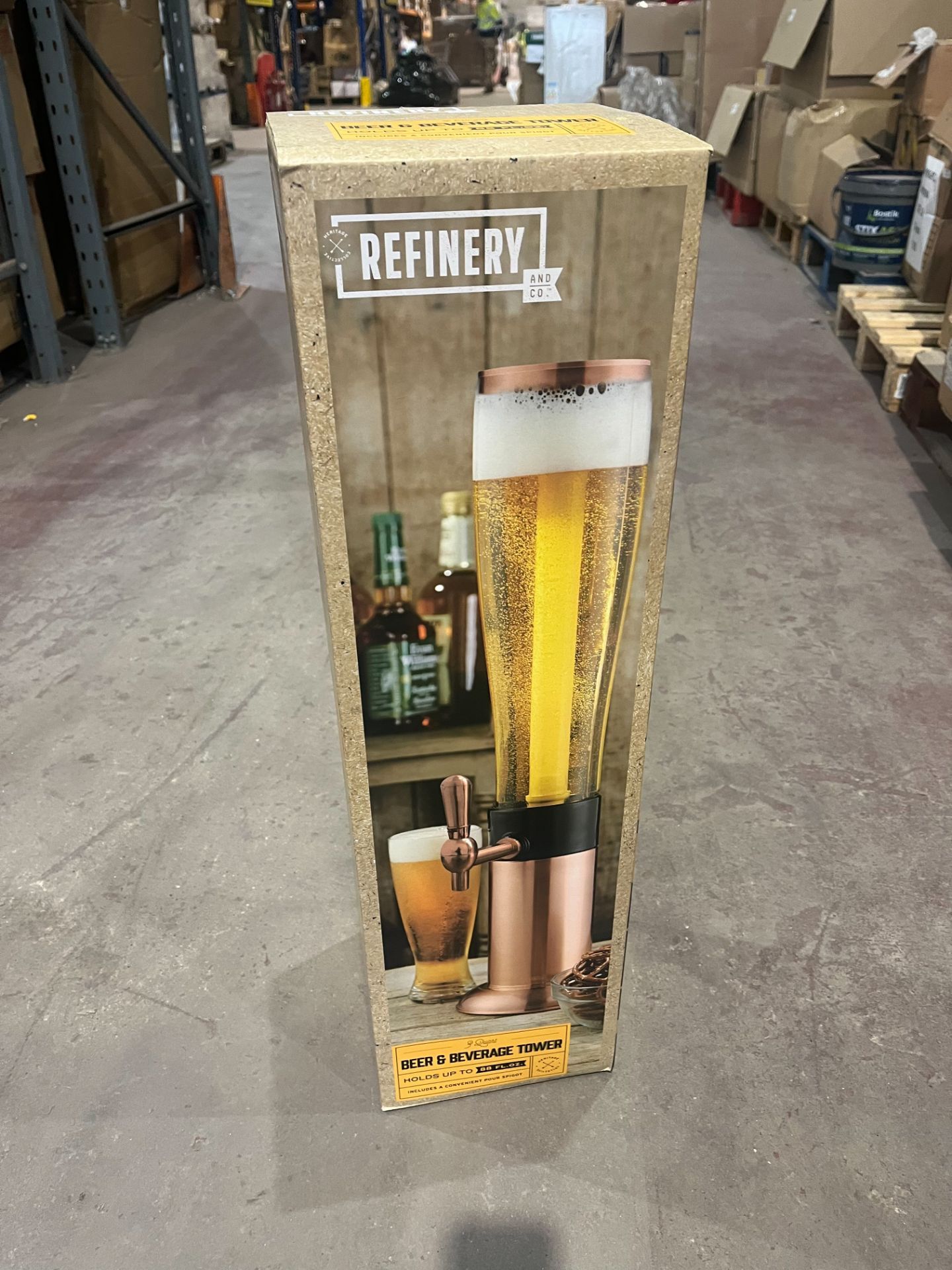 Pallet To Contain 30 x New & Boxed Luxury Beer & Beverage Tower. RRP £75 each. This Beer and