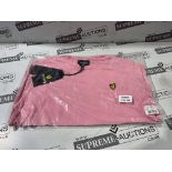 (NO VAT) 13 X BRAND NEW LYLE AND SCOTT ORCHID SMOKE T SHIRTS AGE 15-16 P4