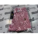 (NO VAT) 10 X BRAND NEW LYLE AND SCOTT PINK SHORTS AGE 10-11 R16-8